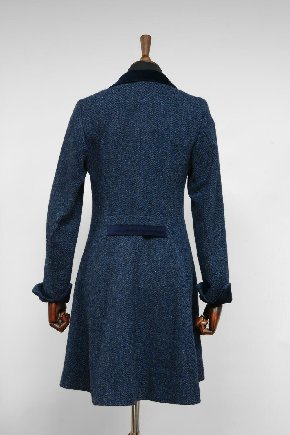 Harris Tweed Ladies Tara Coat Navy Herringbone Harris Tweed Ladies Tara Coat Navy Herringbone Harris Tweed Isle of Harris
