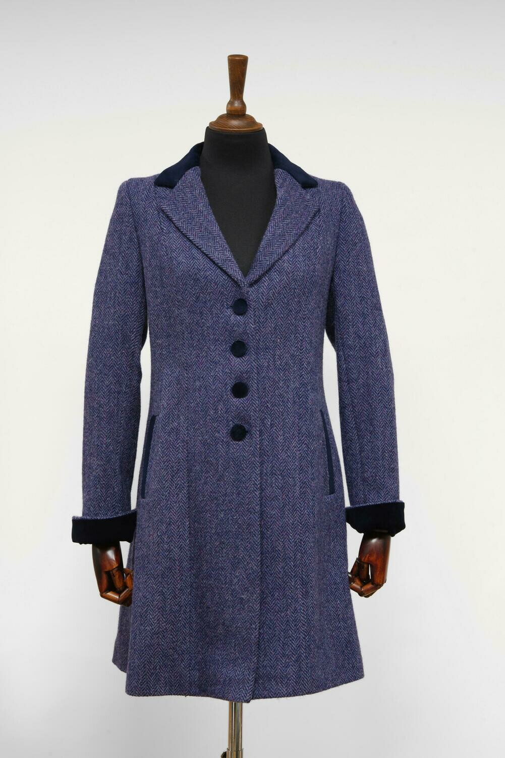 Harris tweed 2025 zoe coat