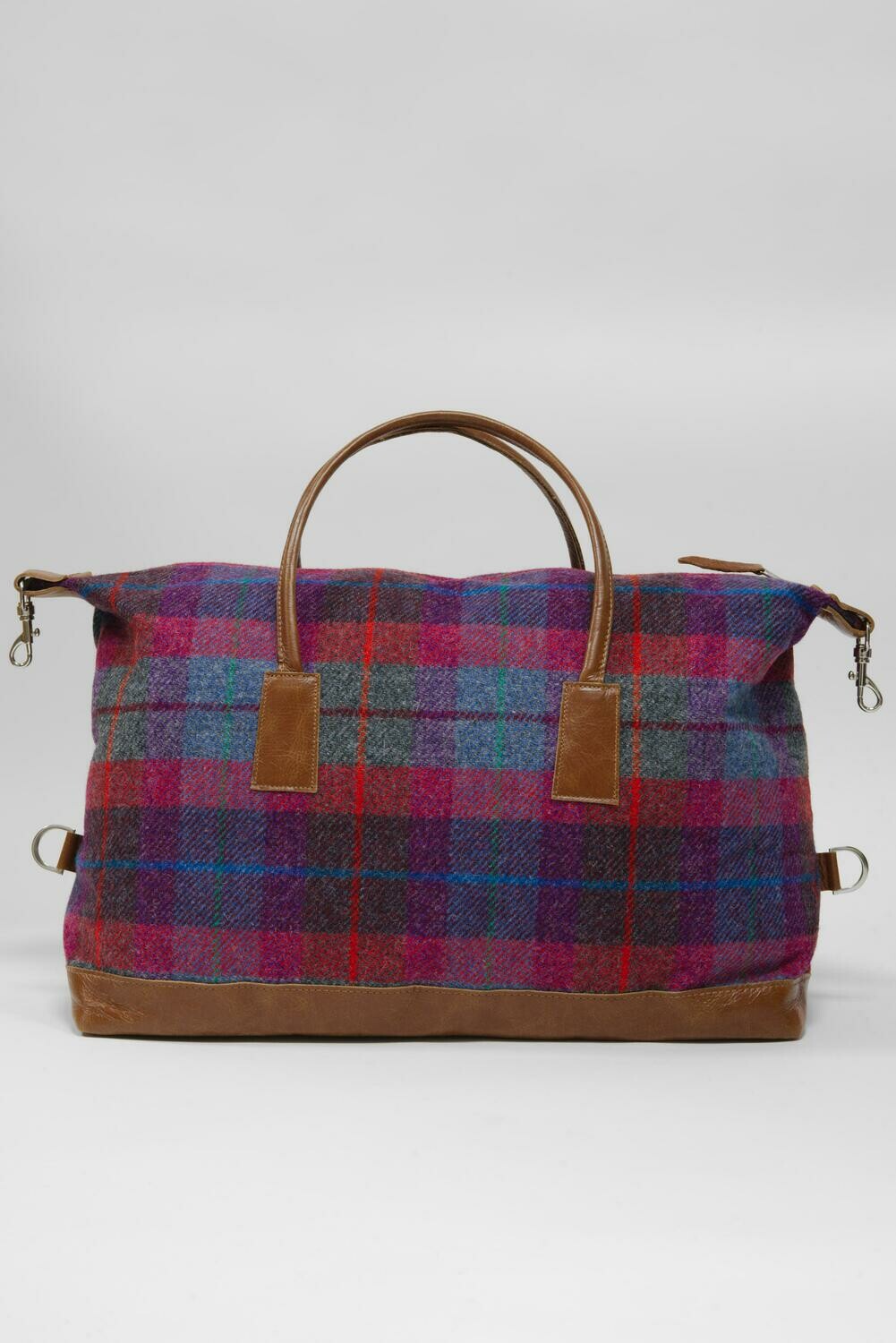Harris Tweed Luggage Bag | A0115 (Tan Leather)