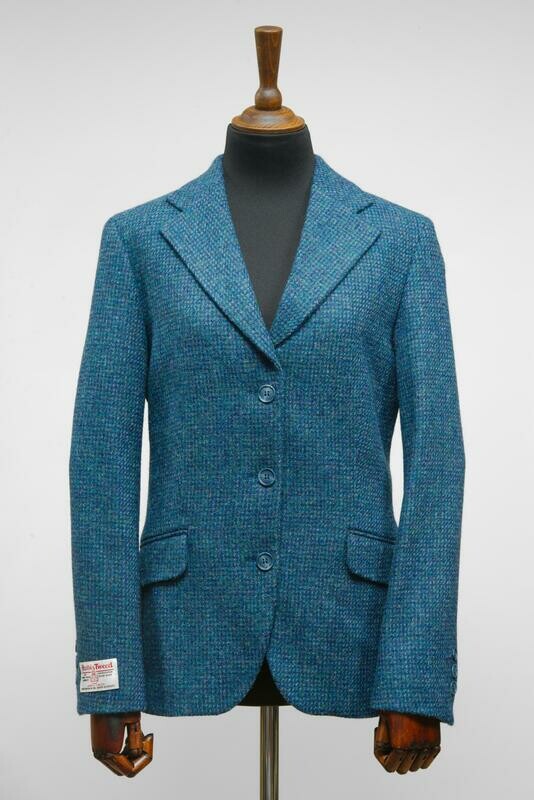 Harris Tweed Ladies Fitted Jacket | Teal