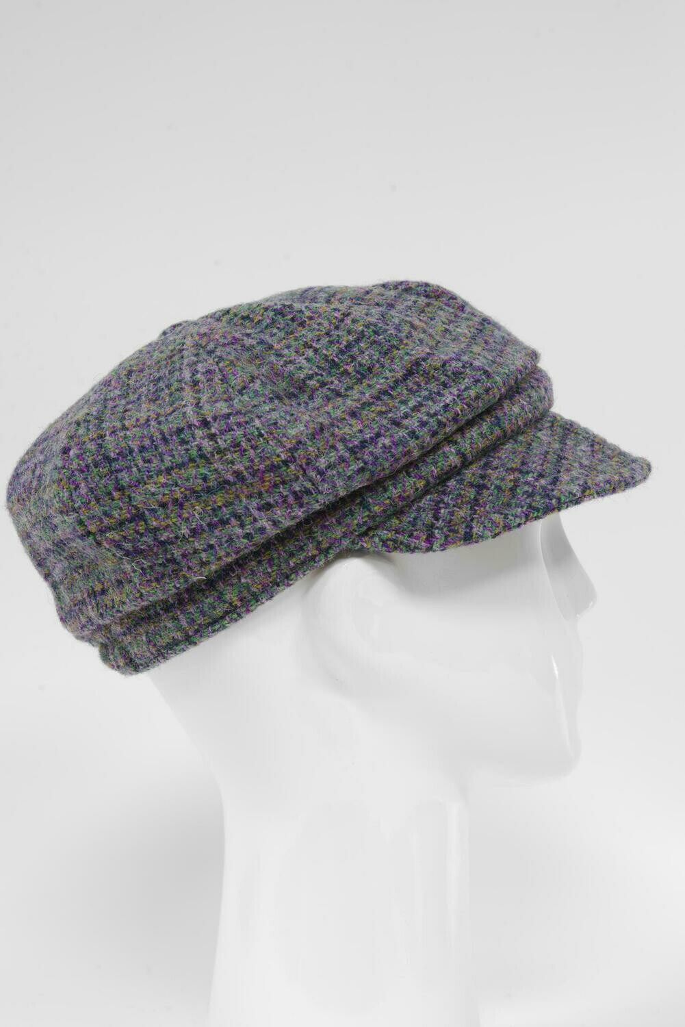 Harris Tweed Baker Boy Hat | Thistle (HH)