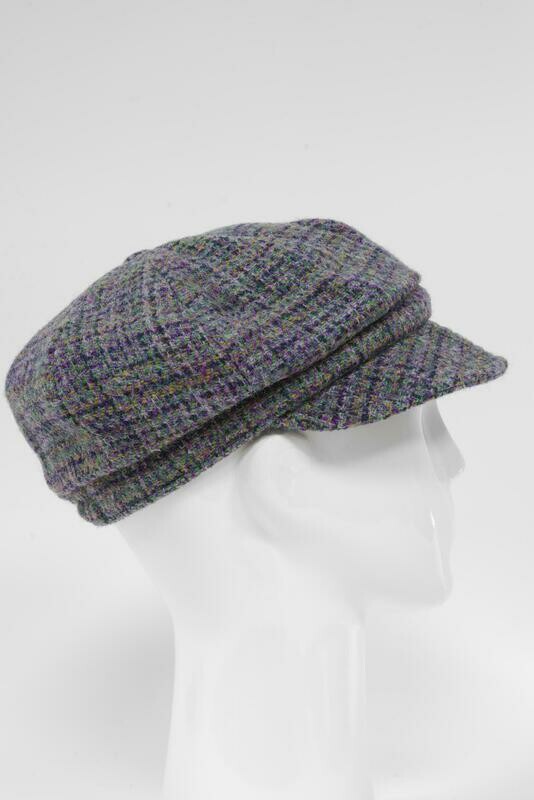 Harris Tweed Baker Boy Hat | Thistle (HH)