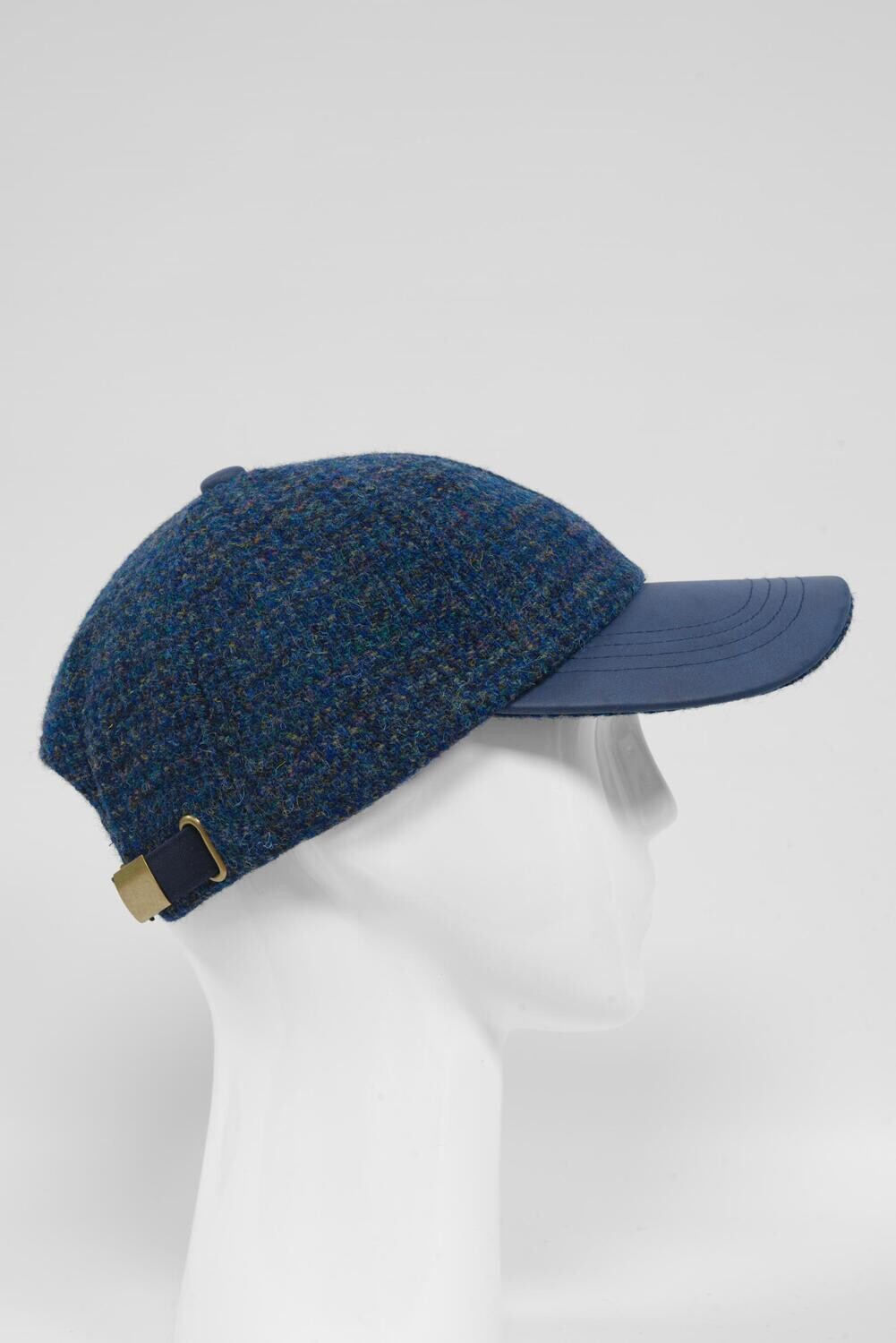 Harris Tweed Baseball Cap | Peacock Blue (A0207) (HH)