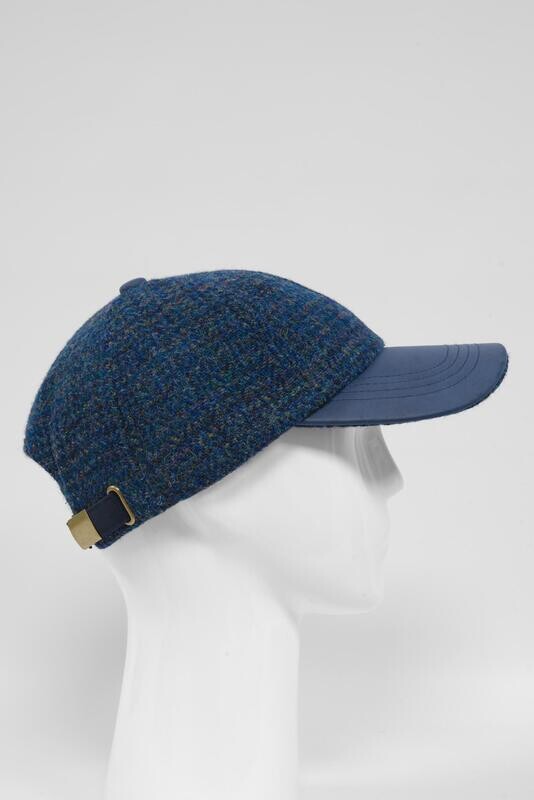 Harris Tweed Baseball Cap | Peacock Blue (A0207) (HH)