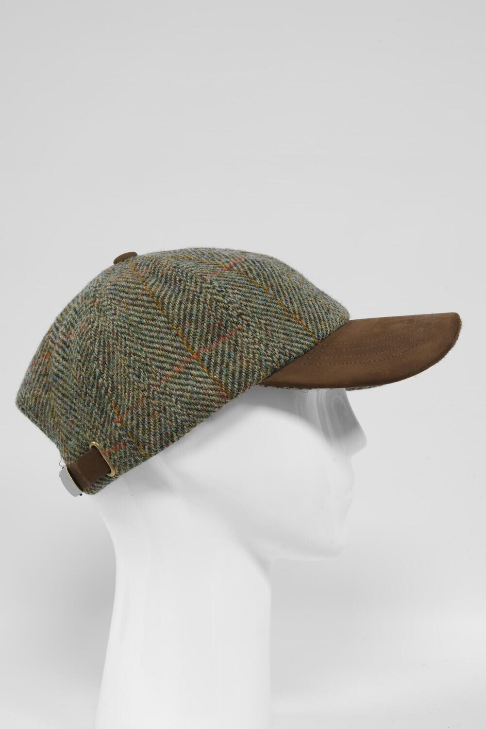 Harris Tweed Baseball Cap | Sage/Wine/Gold (HH)