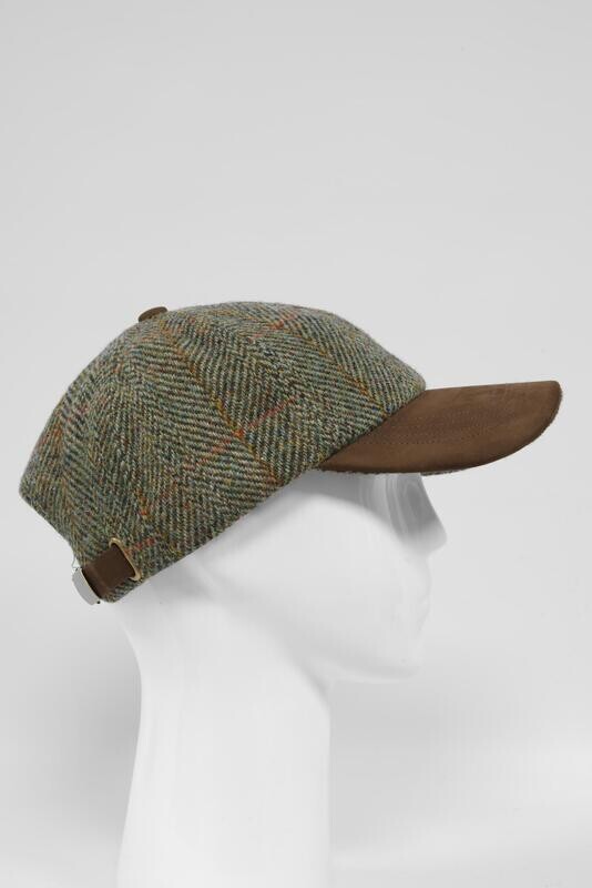 Harris Tweed Baseball Cap | Sage/Wine/Gold (HH)