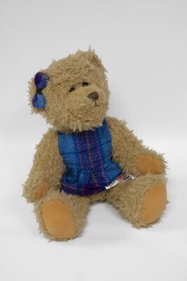 Teddy Bear with Harris Tweed Outfit | Girl A0201 Large