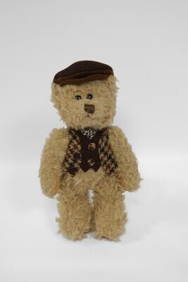 Teddy Bear with Harris Tweed Outfit | Boy Brown HO Small