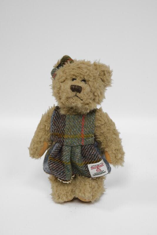 Teddy Bear with Harris Tweed Outfit | Girl A017 Small