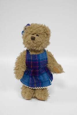Teddy Bear with Harris Tweed Outfit | Girl A0201 Small