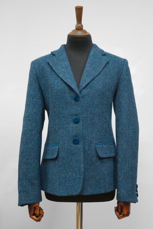 Blue harris tweed jacket best sale