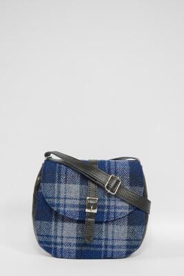 Harris Tweed Catriona Bag | A0237 (Black Leather)