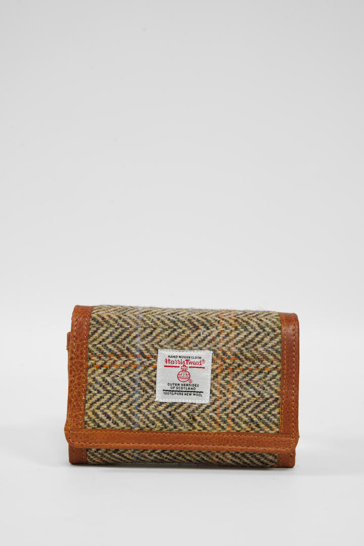 Harris Tweed Harris Wallet Purse | HB133 (Tan Leather)