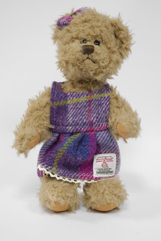 Teddy Bear with Harris Tweed Outfit | Girl A0114 Small