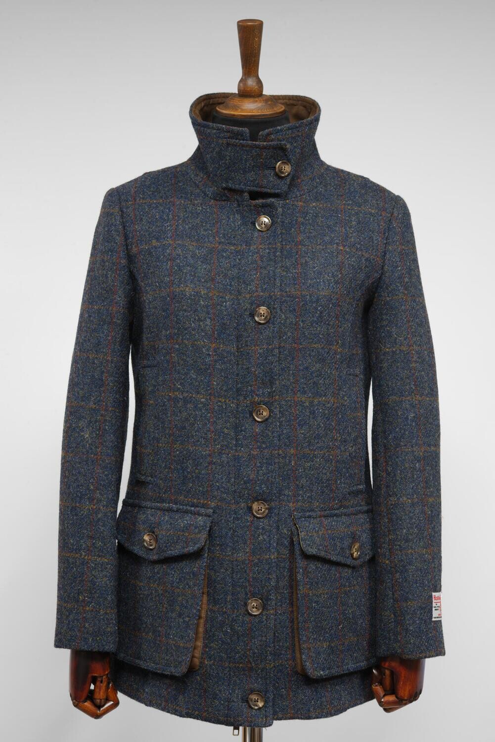 Harris tweed field coat deals