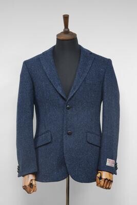 Harris Tweed Patrick Jacket | Navy Herringbone