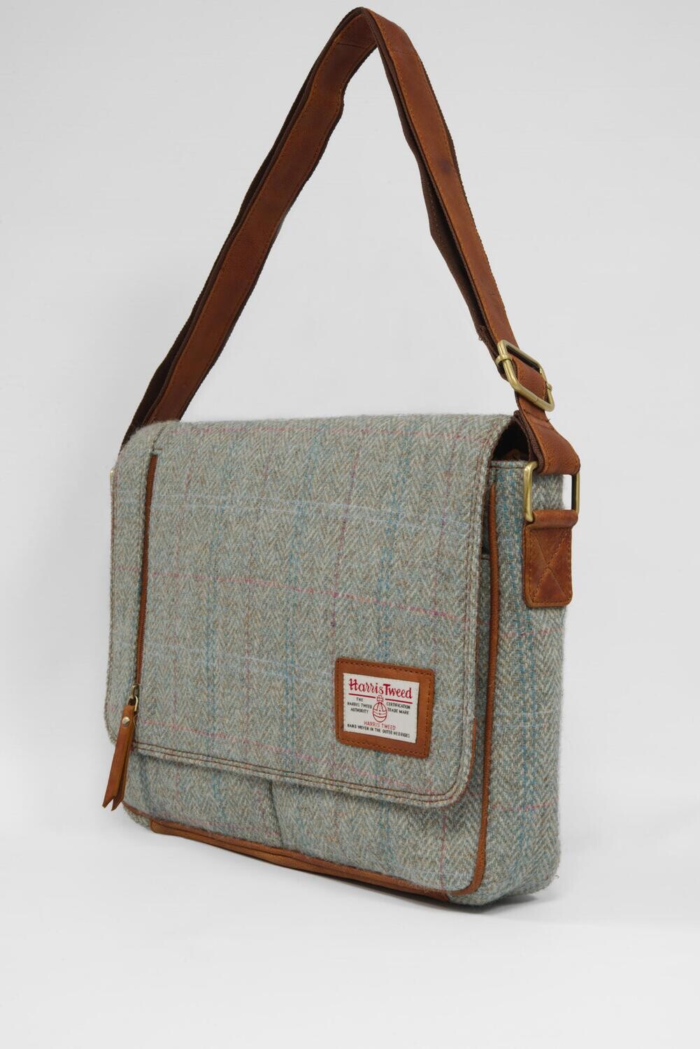 Harris tweed messenger shop bag mens