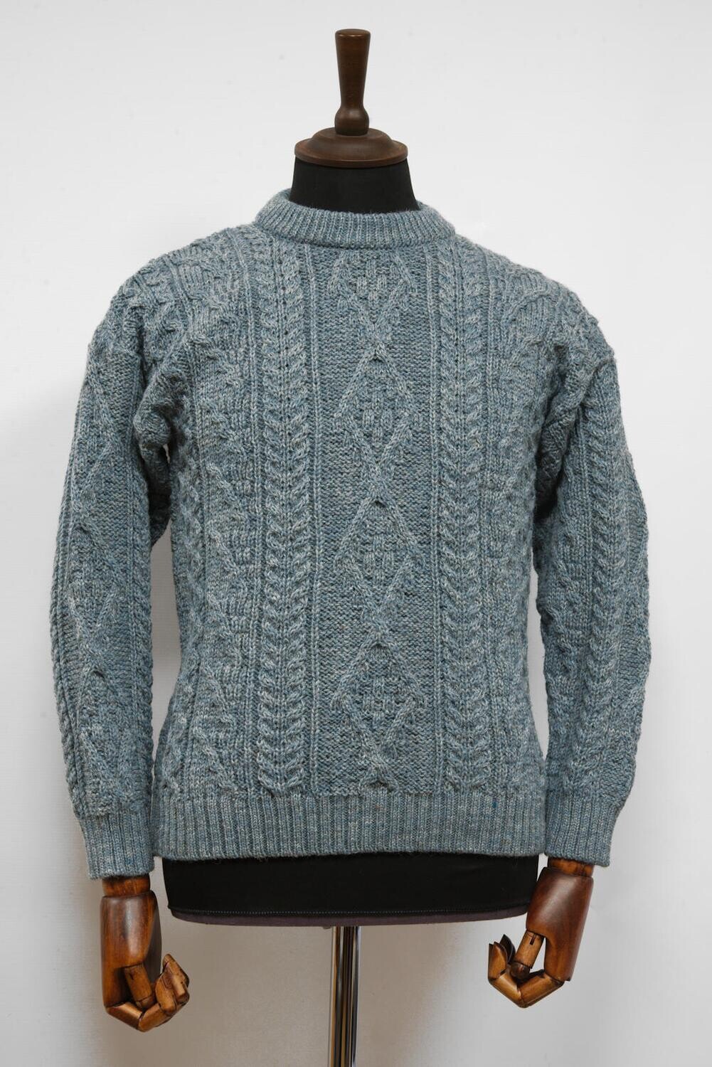 Unisex Aran Crew Neck Jumper | SummerStorm