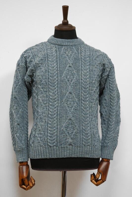 Unisex Aran Crew Neck Jumper | SummerStorm
