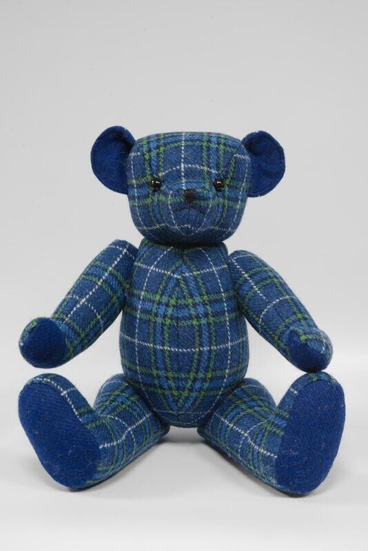 Harris Tweed 20&quot; Fully Jointed Bear | A0169 (Blue)