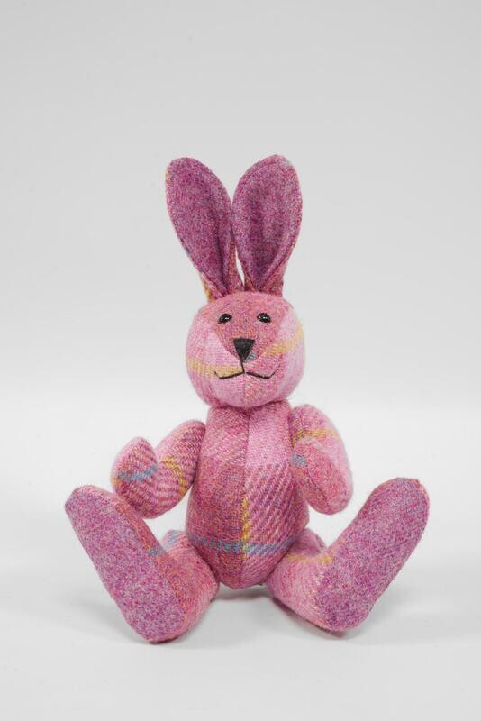 Harris Tweed 12&quot; Fully Jointed Rabbit | A0223
