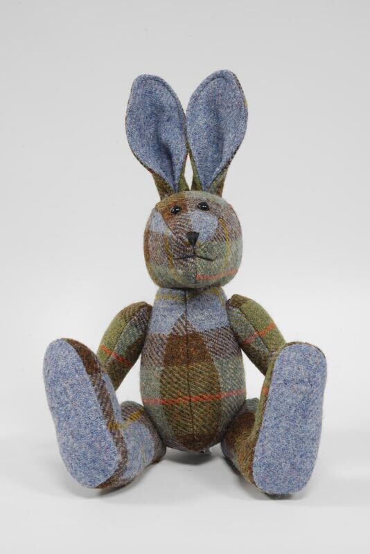 Harris Tweed 16&quot; Fully Jointed Rabbit | A017