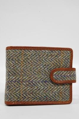 Harris Tweed Murdo Wallet | HB107 Tan Leather