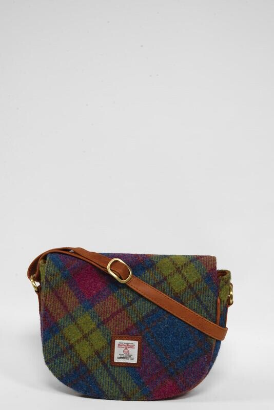 Harris Tweed Iona Bag | A0195 (C) Tan Leather