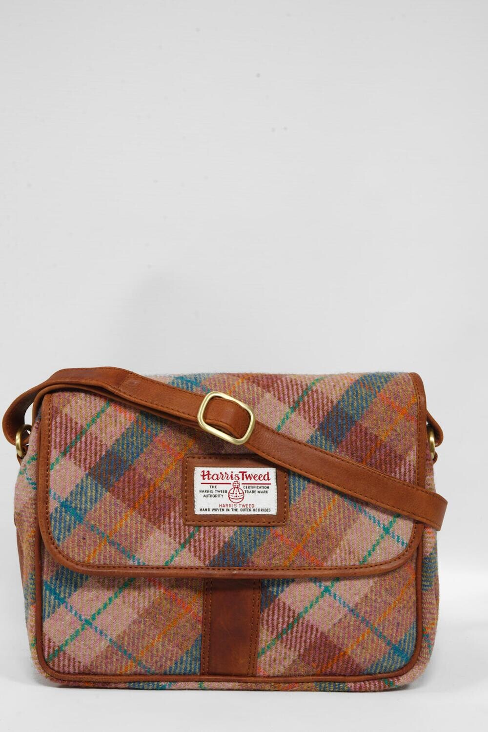 Harris Tweed Shoulder Bag A0220 (C) (Tan Leather) Harris Tweed