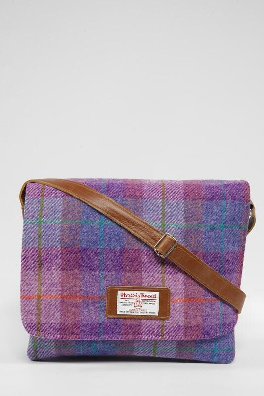 Harris Tweed Scalpay Bag | A0167 (Tan Leather)