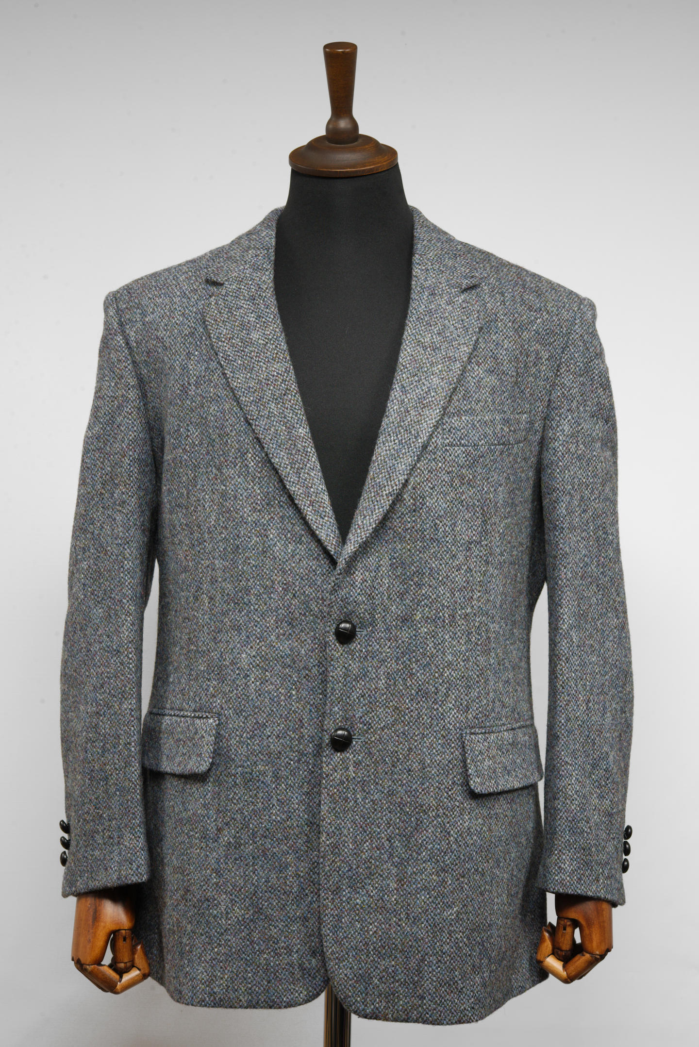 Harris Tweed Dalmore Jacket Blue Barleycorn Harris Tweed