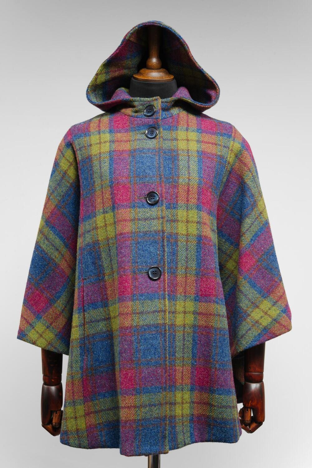 Harris Tweed Ladies Hooded Cape | A0195