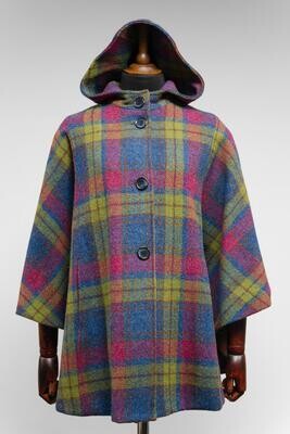 Harris Tweed Ladies Hooded Cape | A0195