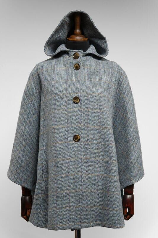 Harris Tweed Ladies Hooded Cape | HB132