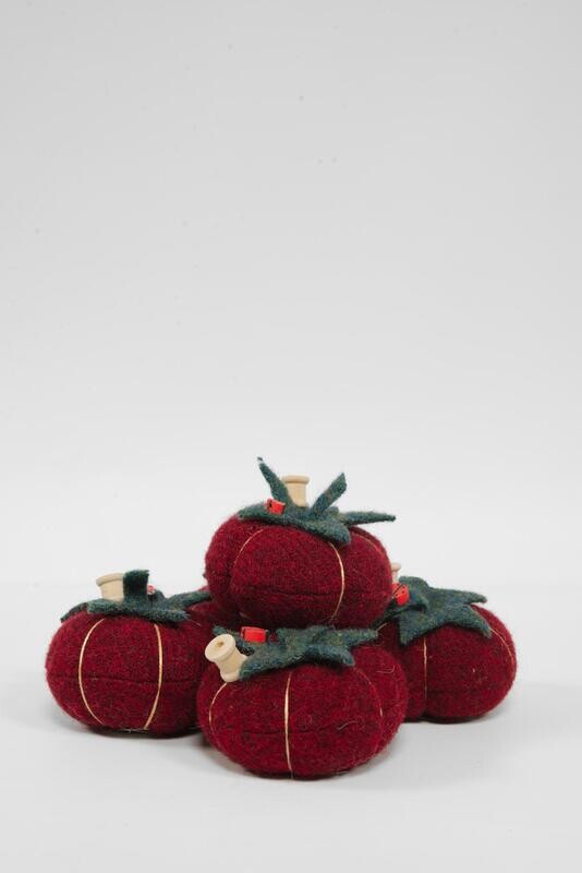 Harris Tweed Pin Cushion | Tomato