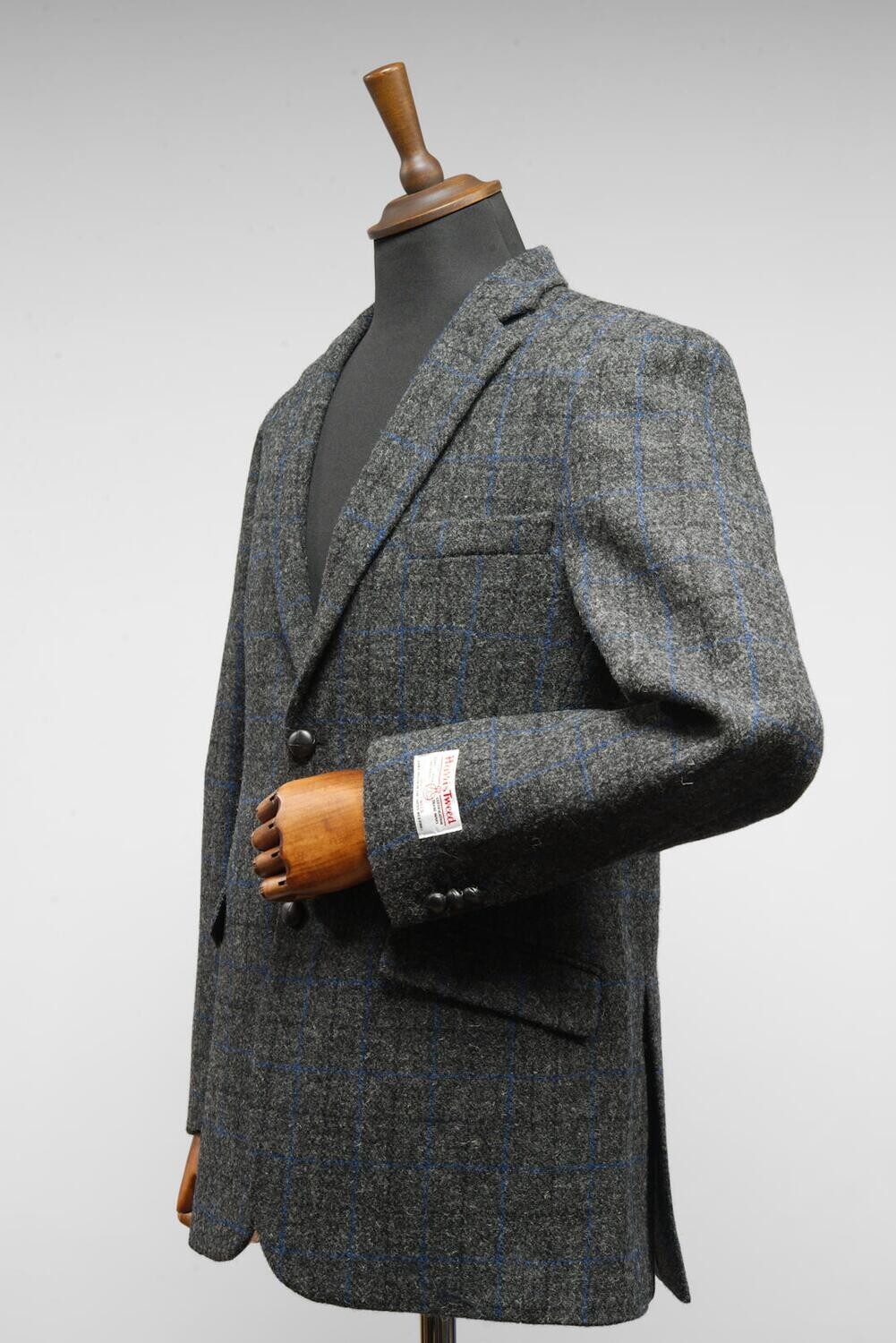 Harris Tweed Patrick Jacket Grey Windowpane