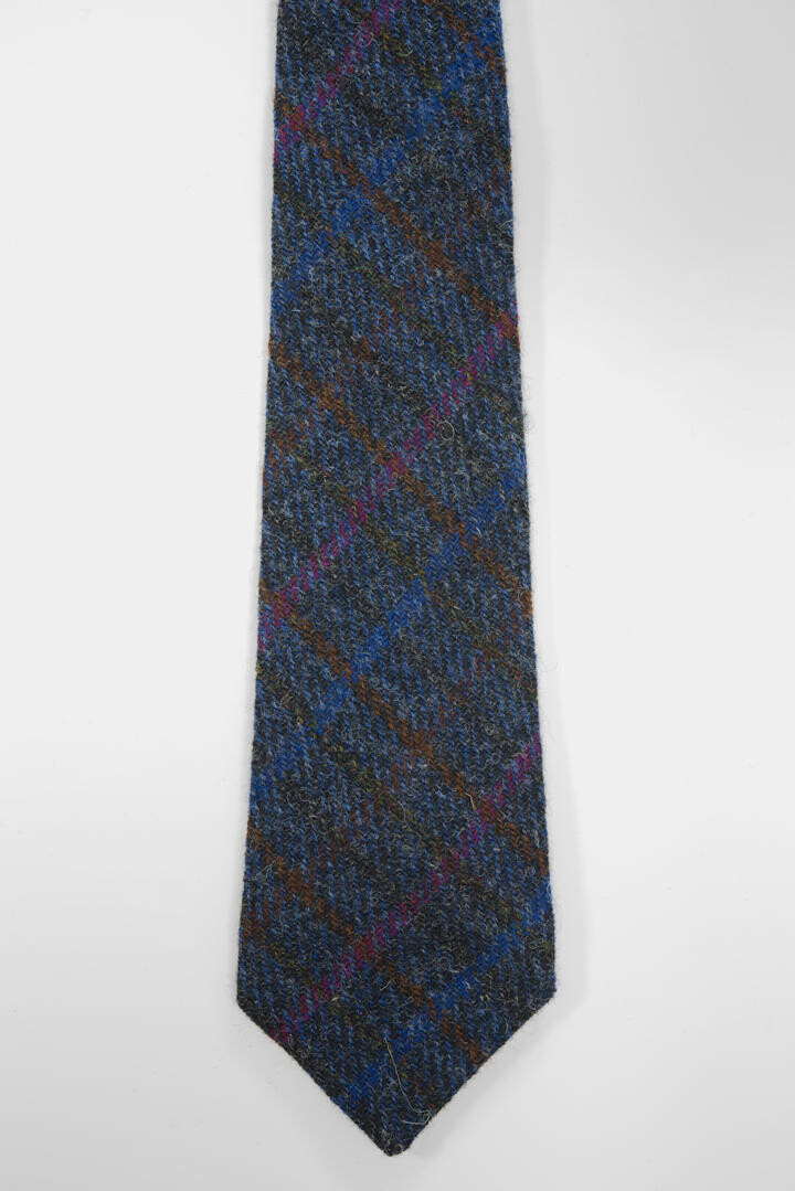 Harris Tweed Tie | Navy/Brown Multi – Harris Tweed Tie | Navy/Brown ...