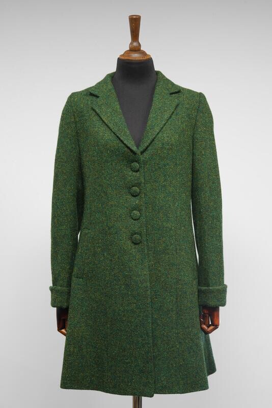 Harris Tweed Ladies Tara Coat | Bottle Green