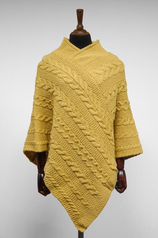 V-Neck Poncho | Sunflower
