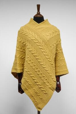V-Neck Poncho | Sunflower