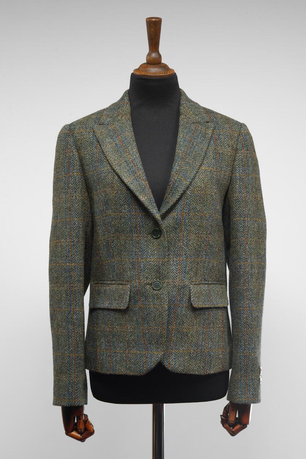 Harris Tweed Tammy Jacket | Green Herringbone w/OC