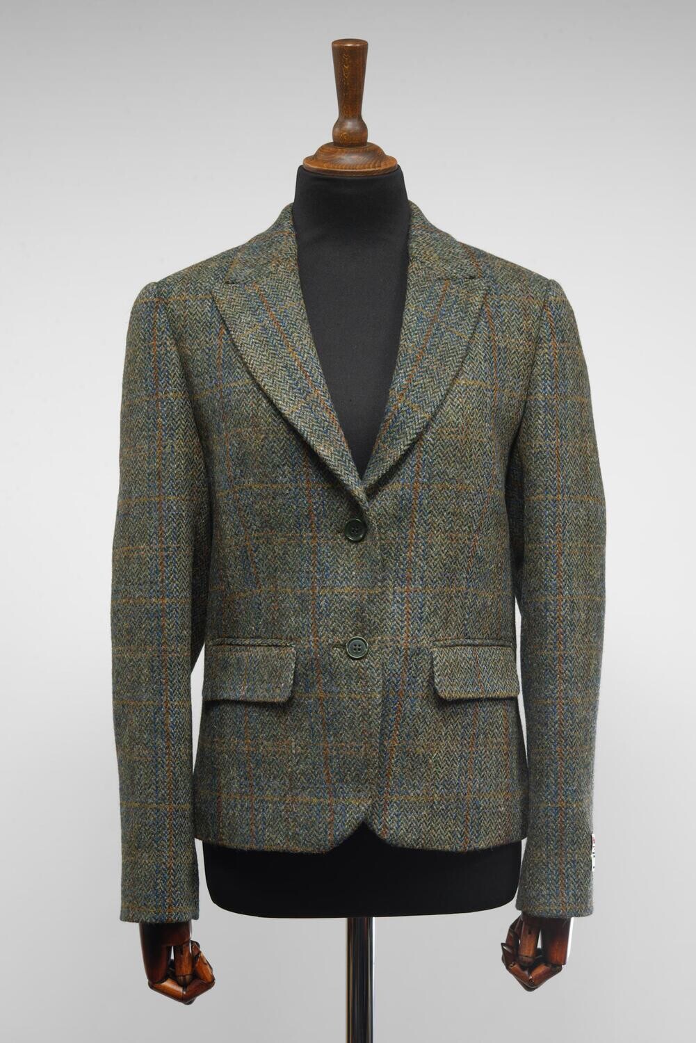 Harris Tweed Annabelle Jacket | Navy/Green Herringbone – Harris Tweed ...