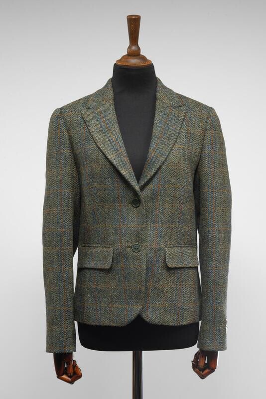 Harris Tweed Tammy Jacket | Green Herringbone w/OC