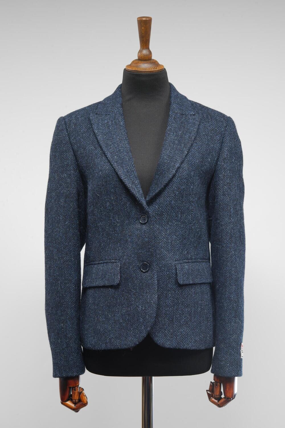 Harris Tweed Annabelle Jacket Navy Green Herringbone Harris Tweed Annabelle Jacket Navy Green Herringbone Harris Tweed Isle of Harris