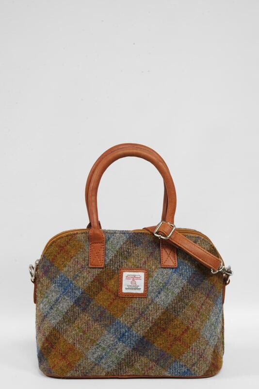 Harris Tweed Celtic Bag | A0240 (C) (Tan Leather) NLSH