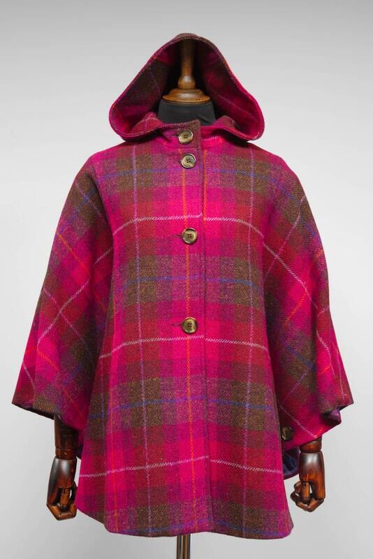 Harris Tweed Ladies Hooded Cape | A031