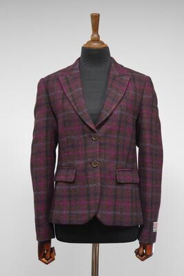 Harris Tweed Tammy Jacket | Plum/Magenta Multi