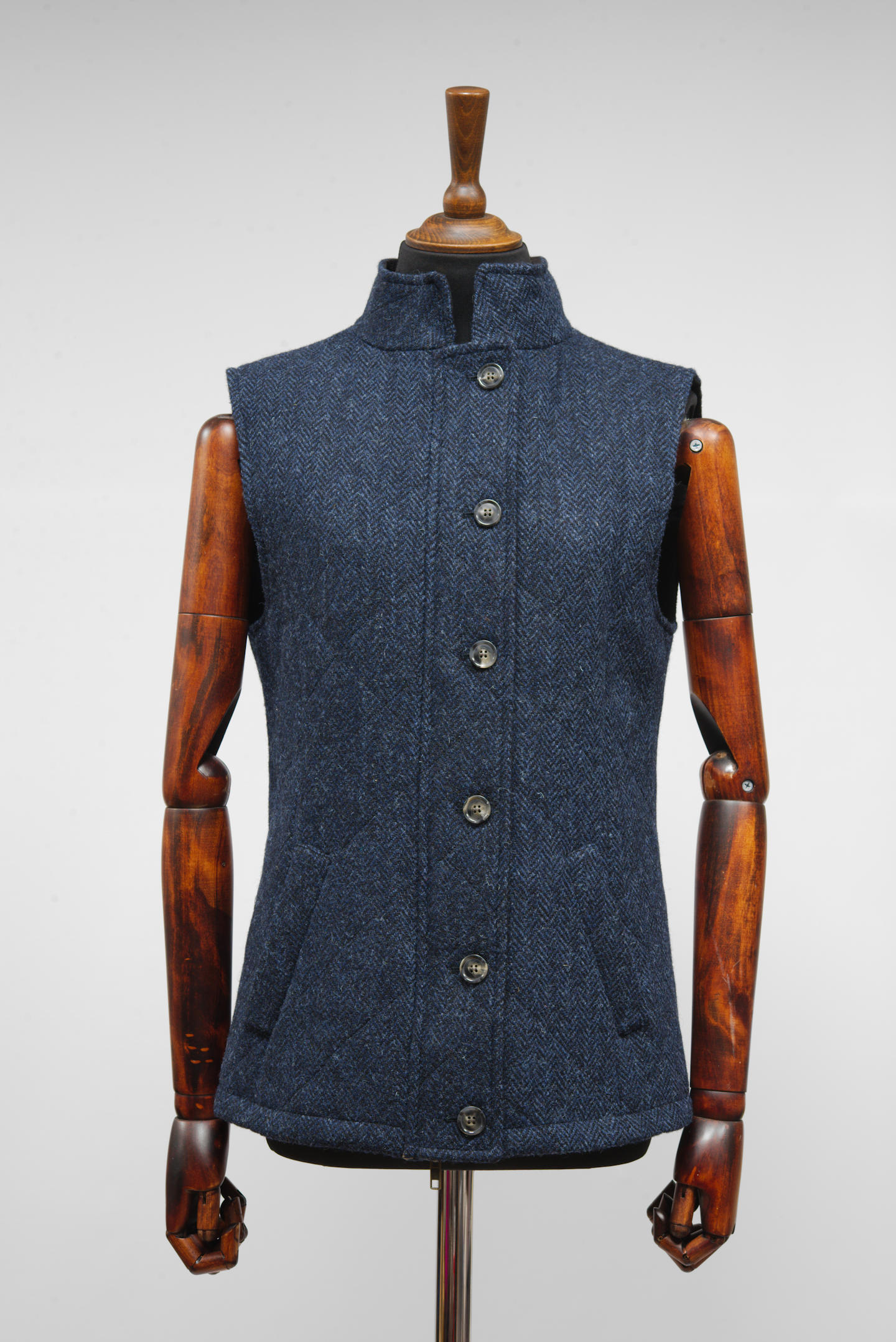 トップス heve Tweed Gilet navy Navy Tweed Gilet | Wolf in Sheeps Clothing By Paul Brown