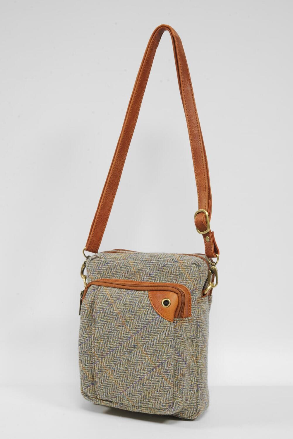 Harris Tweed Harris Bag | HB107 (Tan Leather)