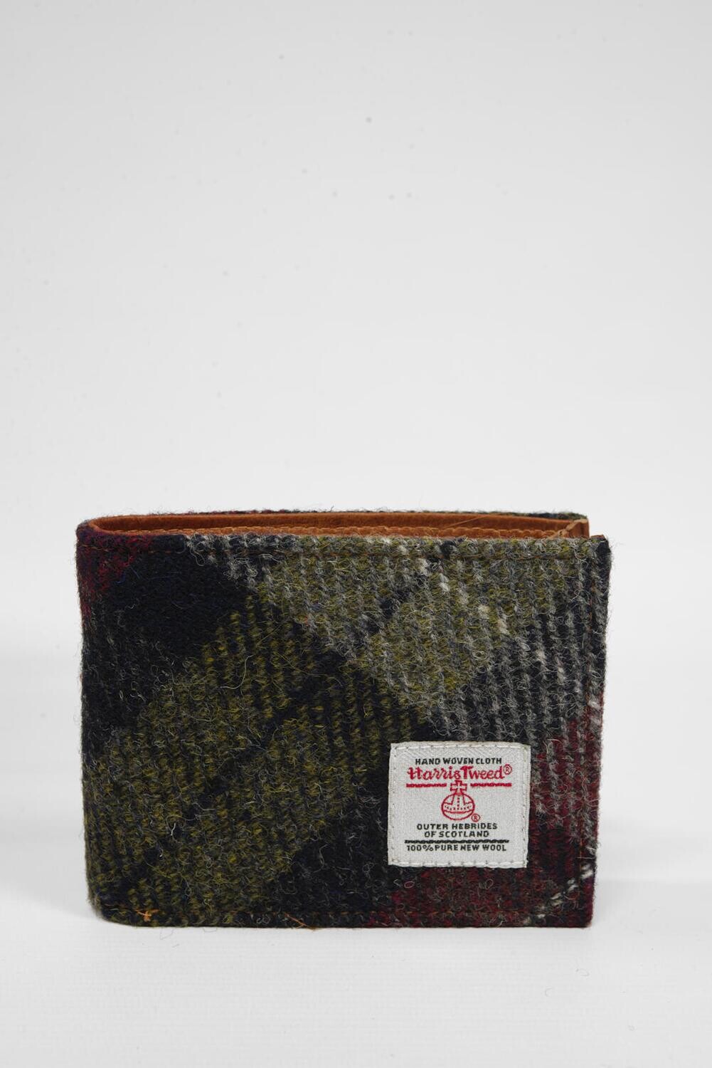 Harris Tweed Iain Wallet | A0175(c) Tan Leather